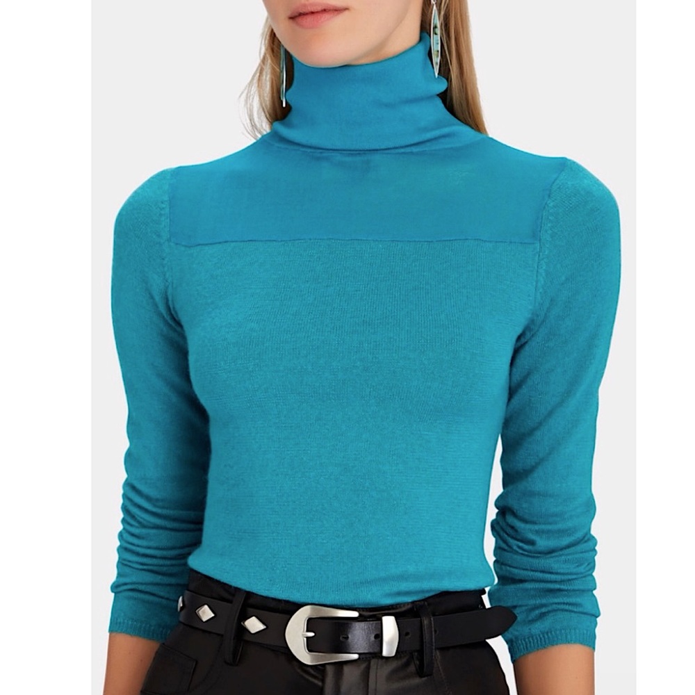Cult Gaia Blue Elliot Knit Top –– NWT